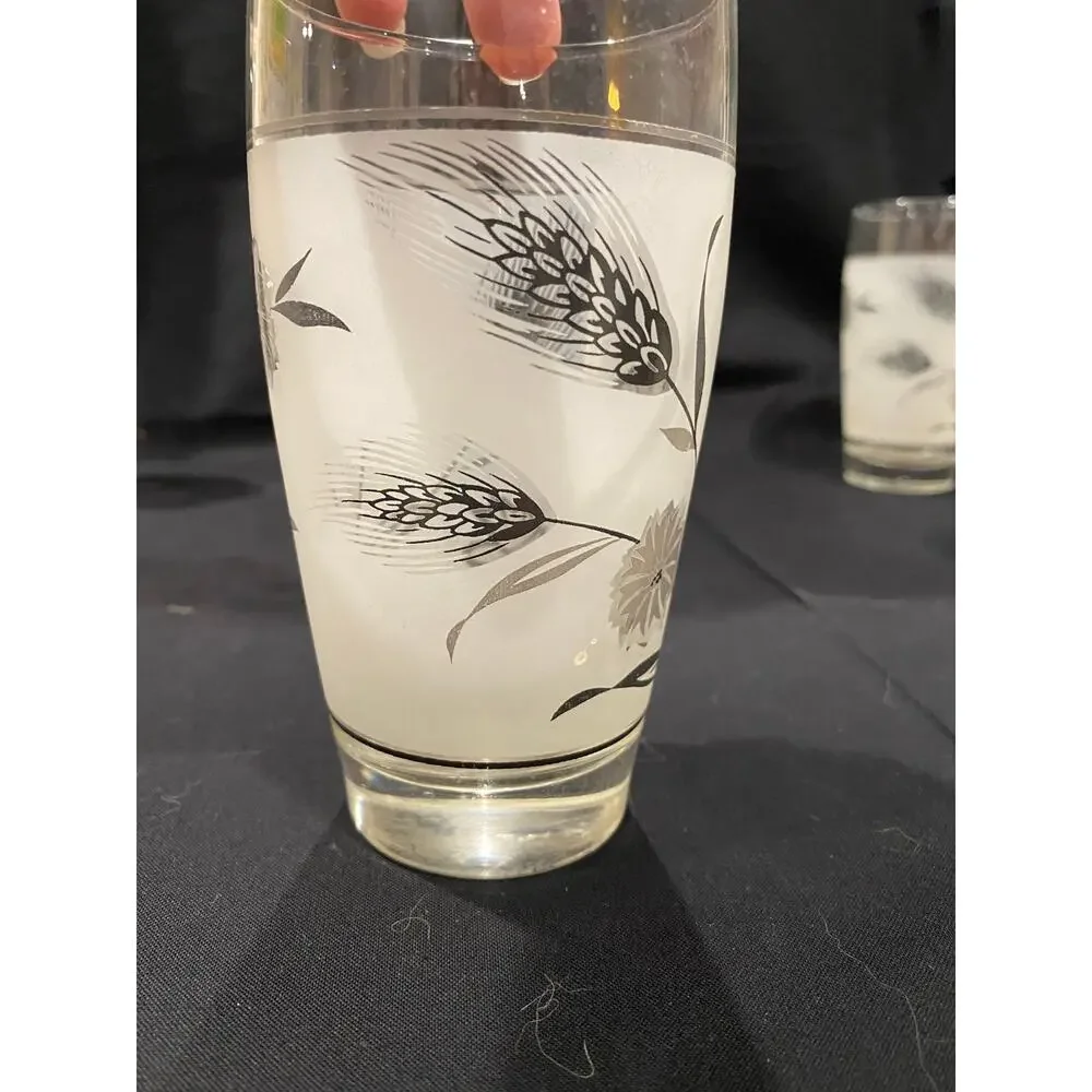 Libbey set frosted